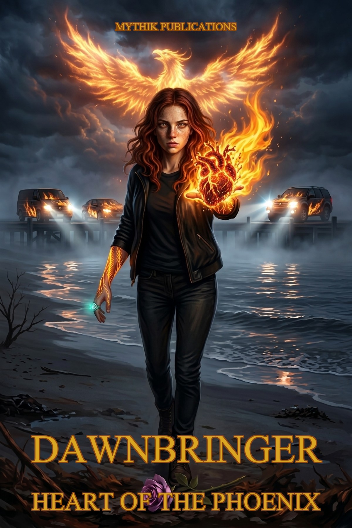 Cover of DawnBringer: Heart of the Phoenix by Dan E. Scott